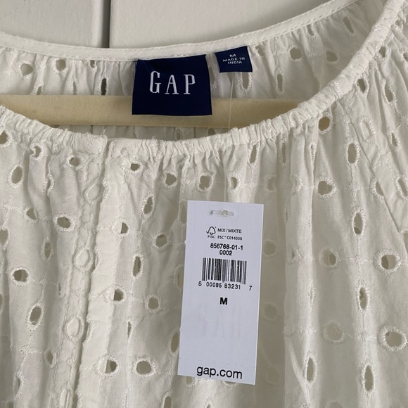 NWT White Eyelet Lace Dress - Picture 3 of 3